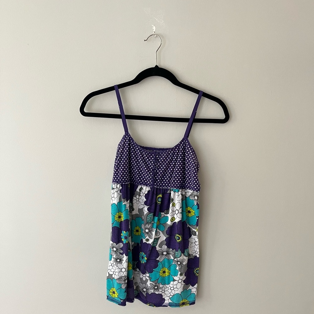 Floral Babydoll Tank Top